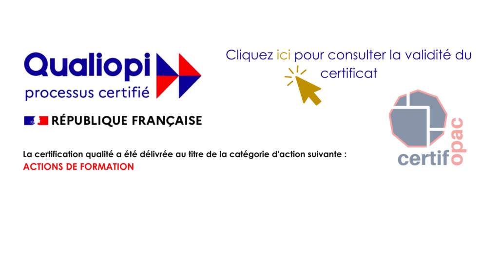 Certificat QUALIOPI